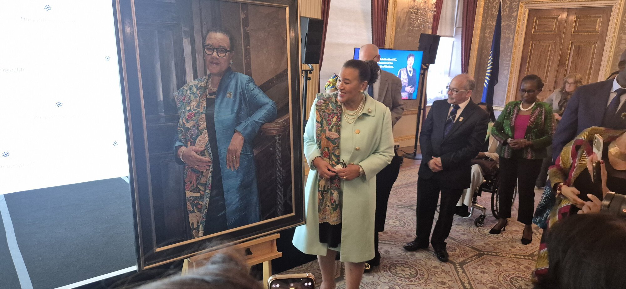 SG with her portrait