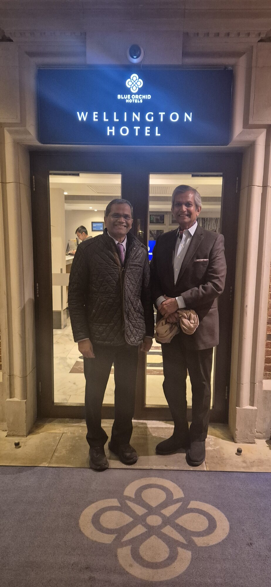 With Suresh Gupta in London