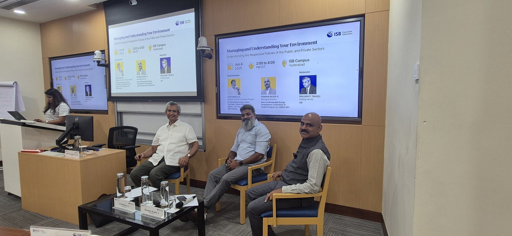 A roundtable Discussion at ISB with my former ISB students
