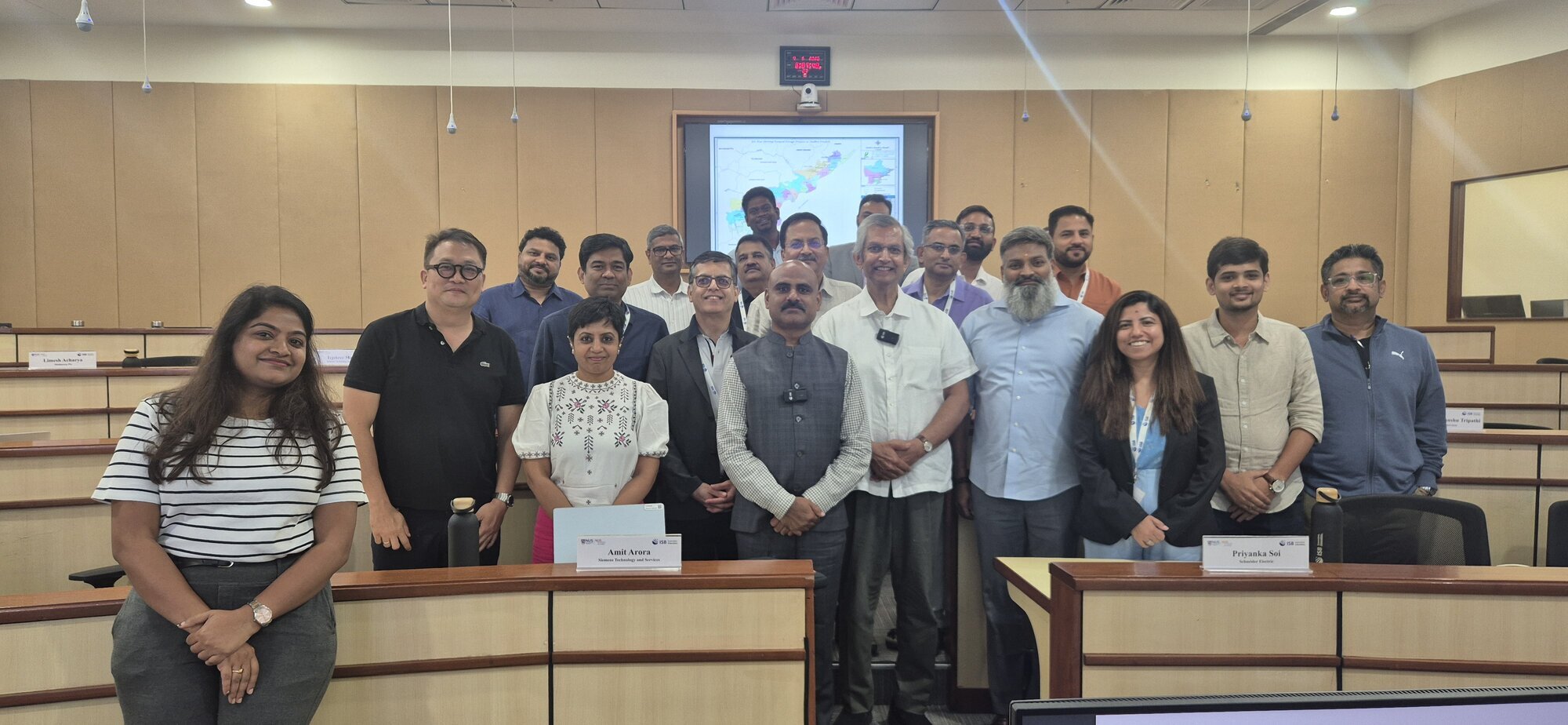 With Students at Indian School of Business