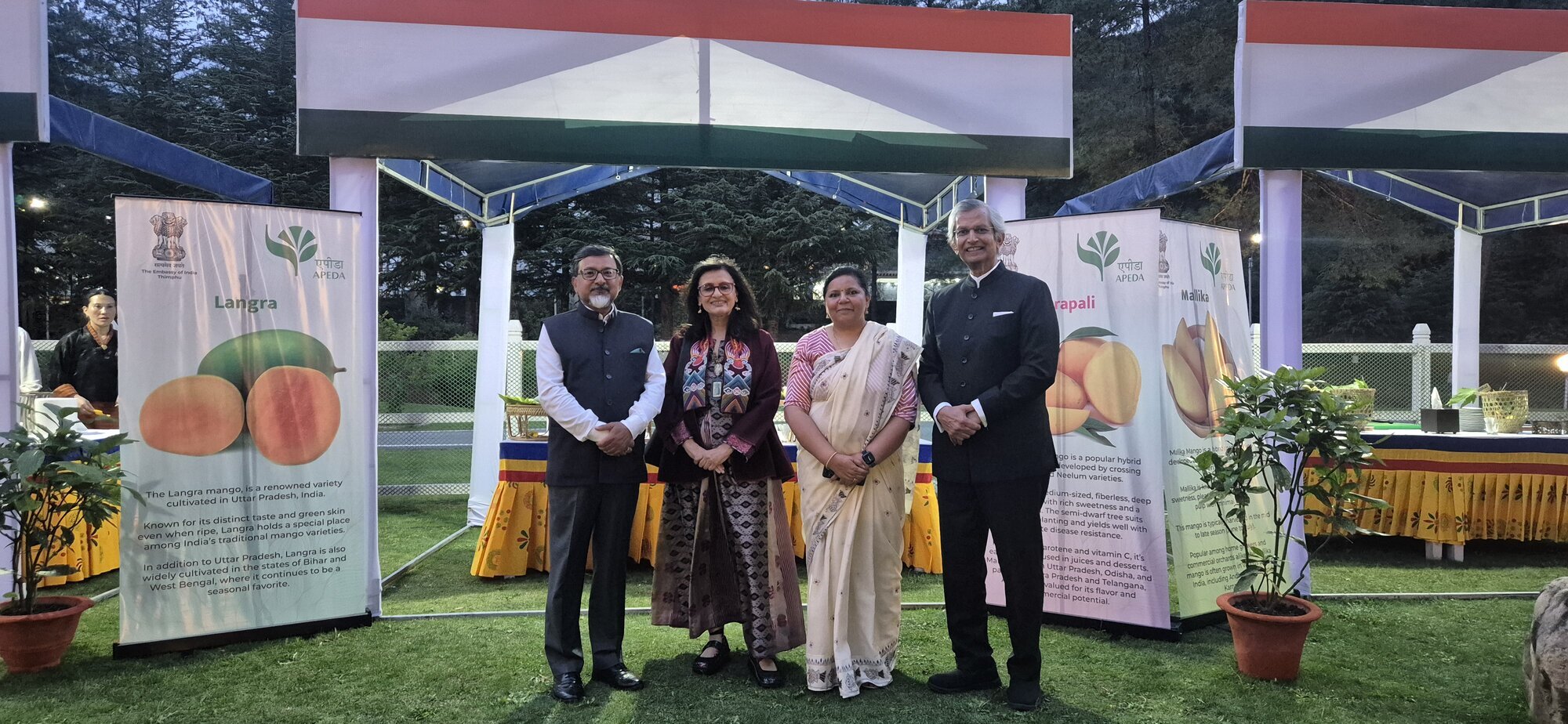 With the Ambassador and Mrs. Dalela at the Indian Embassy Mango Festival