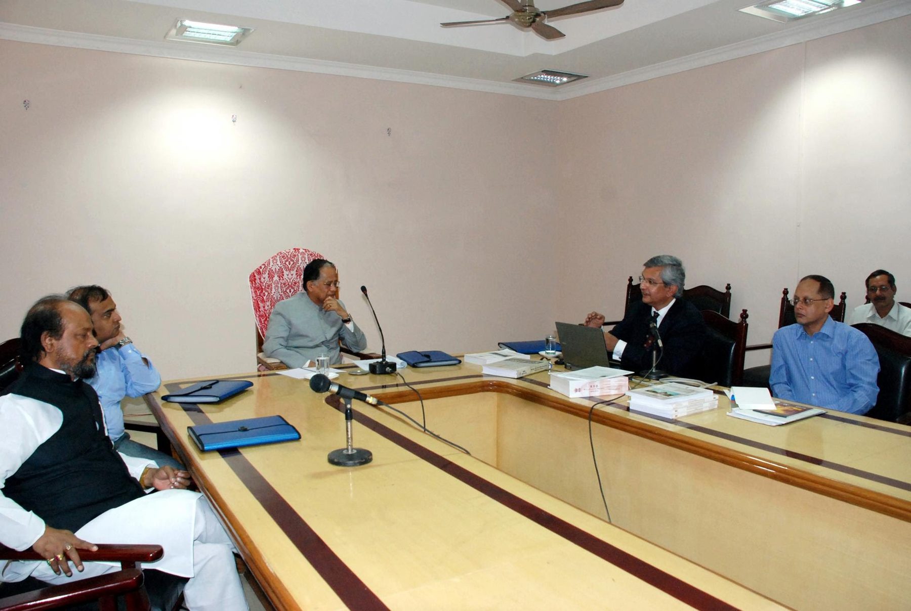 Prof. Prajapati Trivedi with the Chief Minister of Assam, Mr. Tarun Gogoi