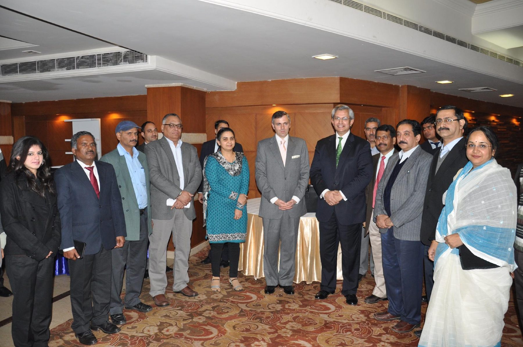 Prof. Prajapati Trivedi with the Chief Minister of Jammu and Kashmir, Mr. Omar Abdullah