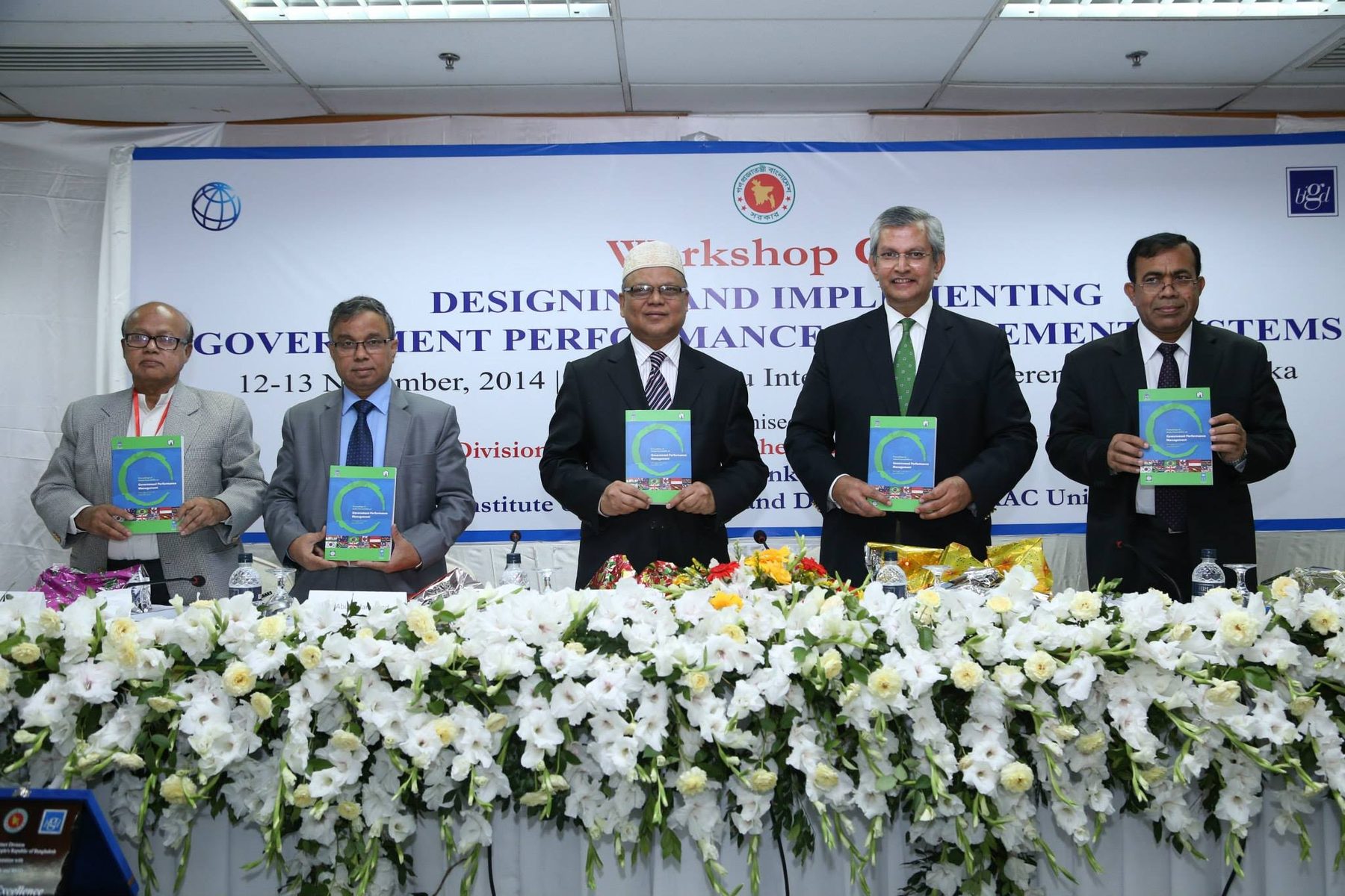Prof. Prajapati Trivedi with the Cabinet Secretary of Bangladesh