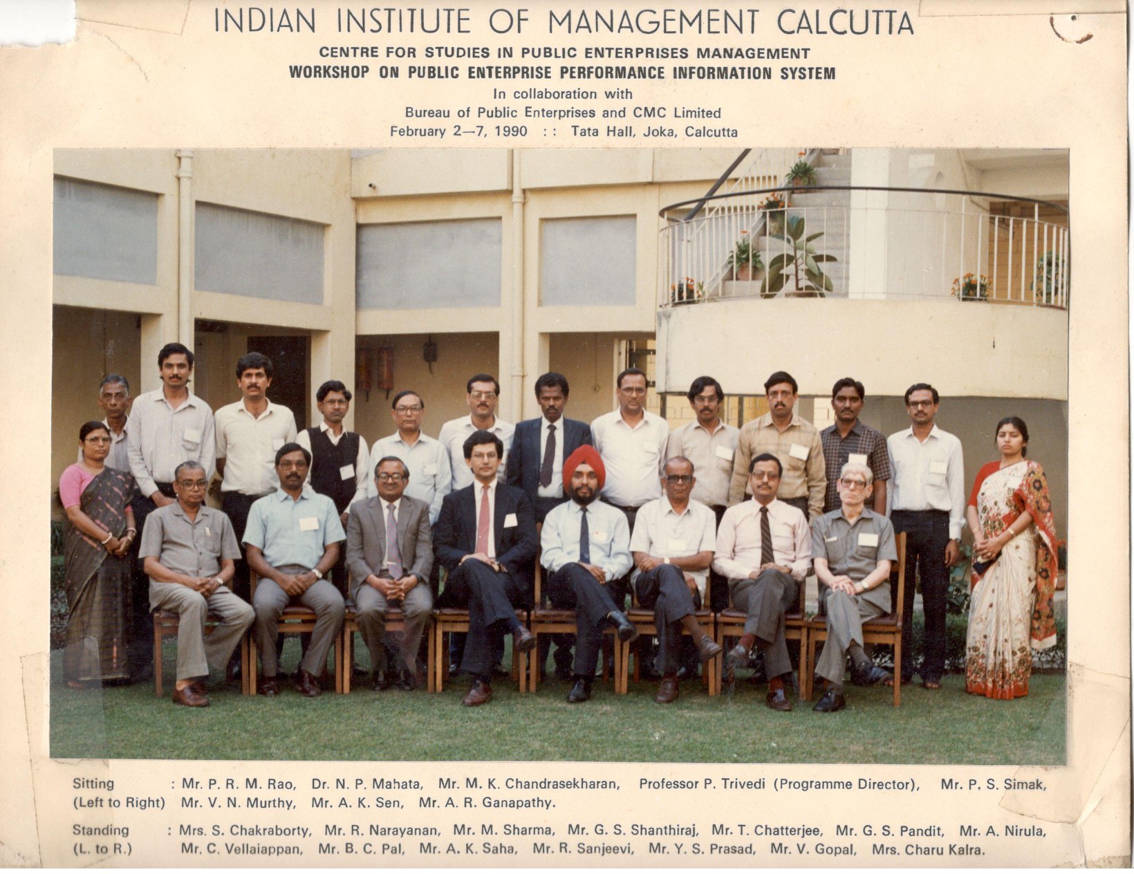 Workshop on Public Enterprise Performance Information System, 1990