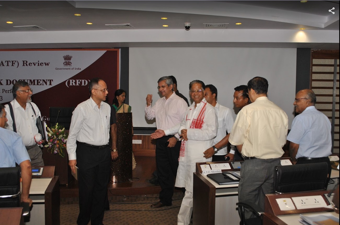 Advisory Task Force Review with Chief Minister Tarun Gogoi, Assam, 2011