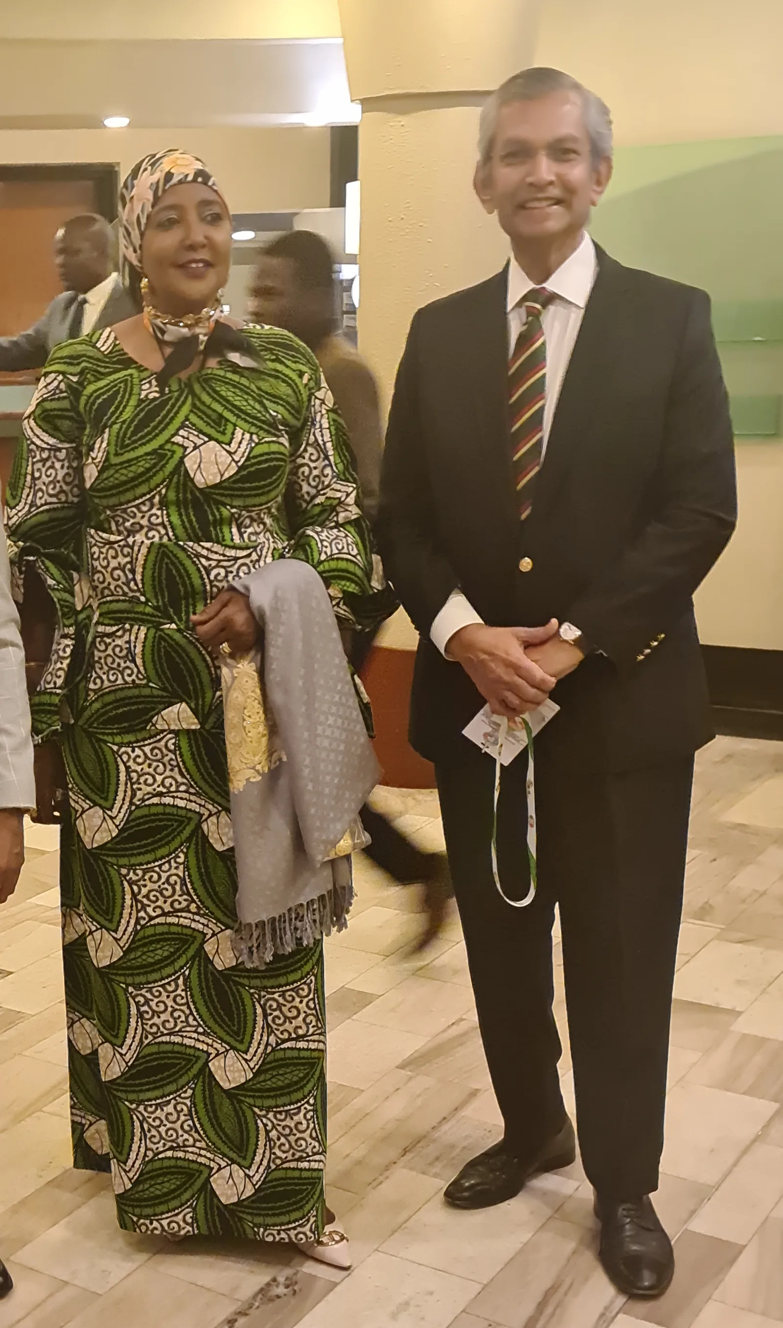 With Amb. Amina Mohamed, Chairperson of the Commonwealth Observer Mission to Zimbabwe
