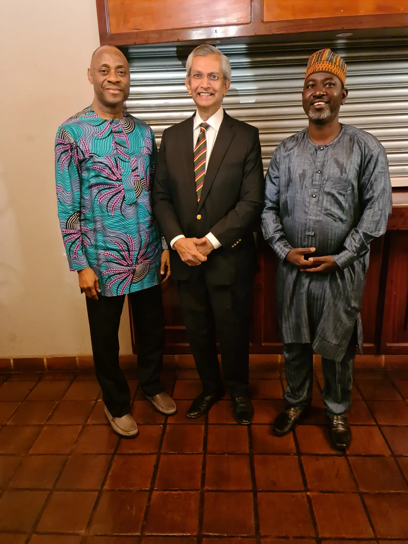 With fellow members of the Commonwealth Observer Mission