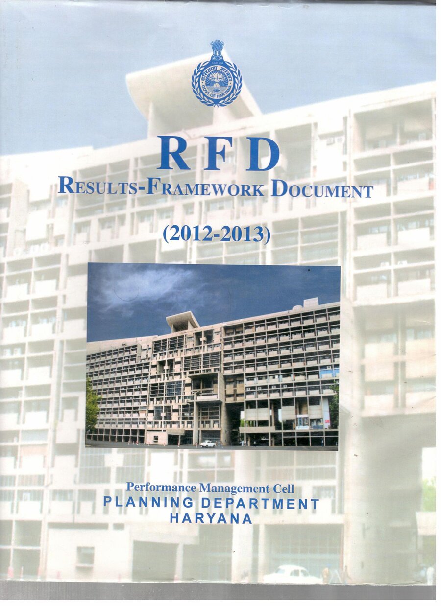 Front cover: Performance Agreement — Department of Agriculture, Haryana