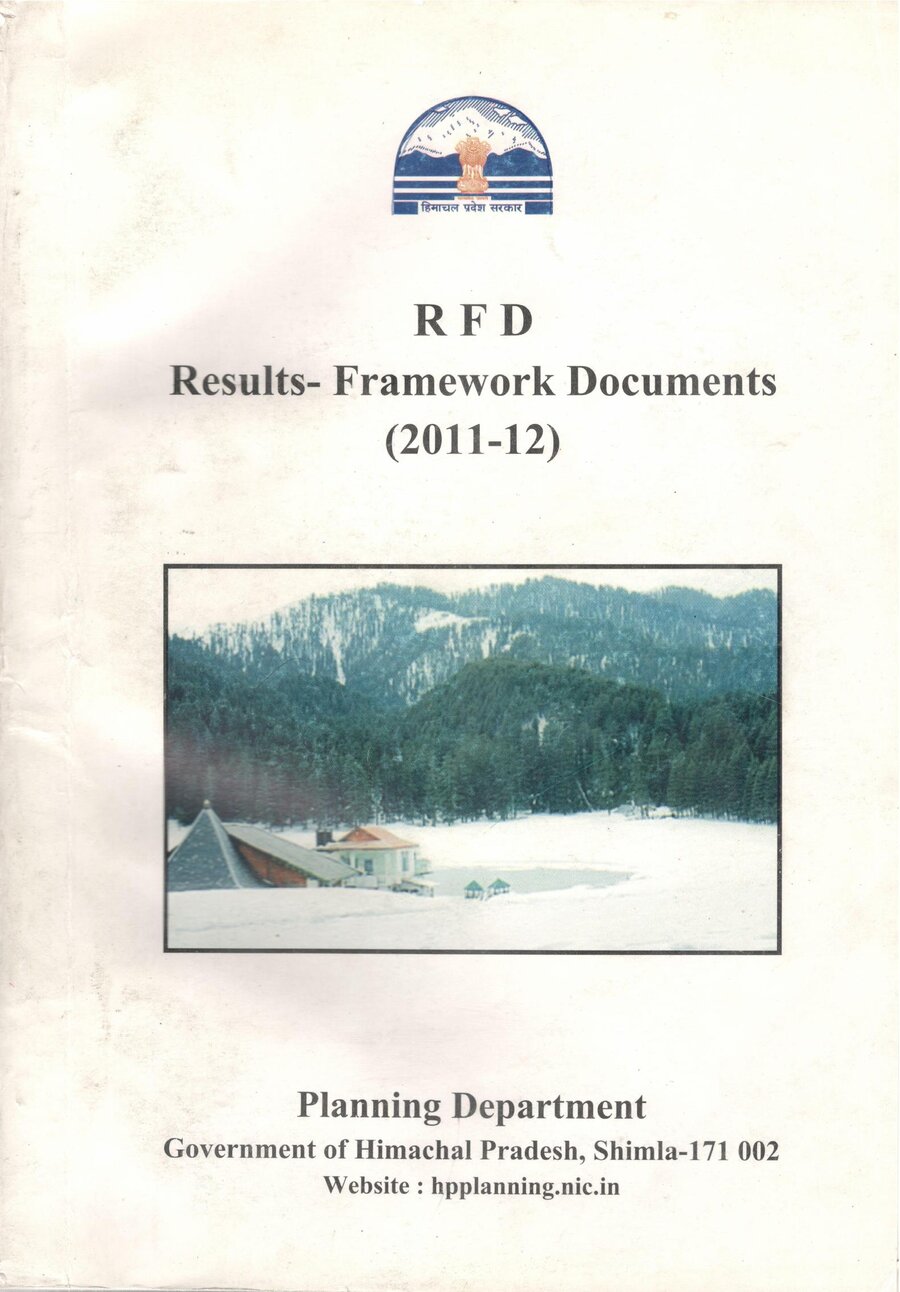 Cover page: Performance Agreement — Department of Education, Himachal Pradesh